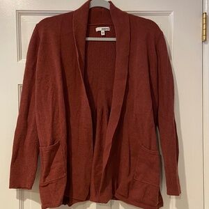 Sonoma Burnt Orange Open-Front Cardigan